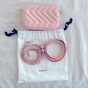 Sandro Quilted Leather Fanny Pack